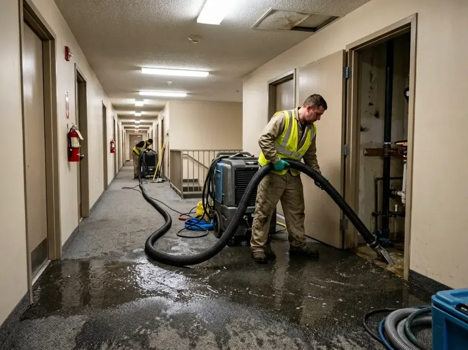 multi-unit-apartment-hallway-f-005 — frequently asked questions, Emergency Burst Pipe Water Extraction & Removal in La Presa…